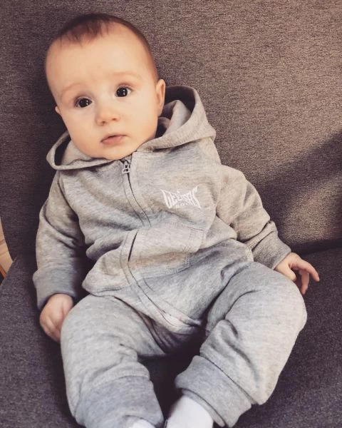 Geezers Back Logo Baby Coverall - Grey - Image 4