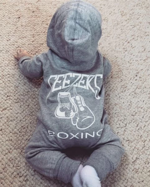 Geezers Back Logo Baby Coverall - Grey - Image 5