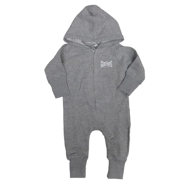 Geezers Back Logo Baby Coverall - Grey - Image 2