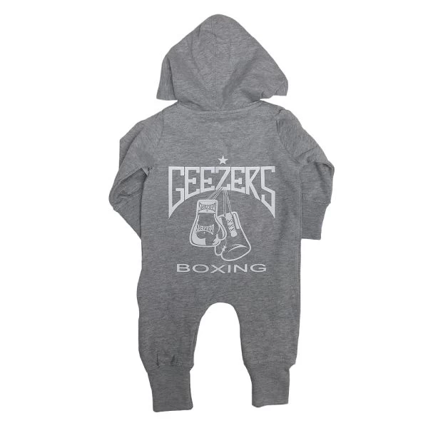 Geezers Back Logo Baby Coverall - Grey - Image 3