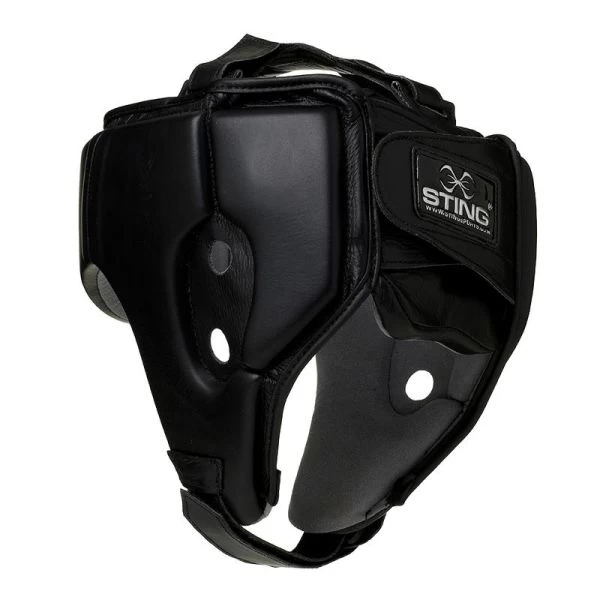 Sting Orion Gel Open Face Headguard - Black - Image 2