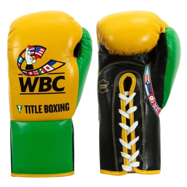 TITLE WBC Jose Sulaiman Leather Fight Gloves