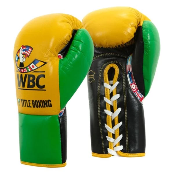 TITLE WBC Jose Sulaiman Leather Fight Gloves - Image 2