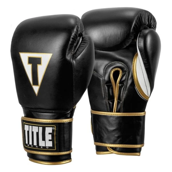 TITLE Boxeo Mexican Leather Training Gloves Quatro - Velcro
