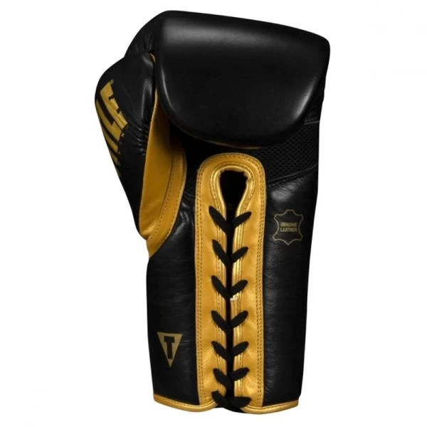 TITLE Boxing Roberto Duran Leather Sparring Gloves - Lace - Image 2